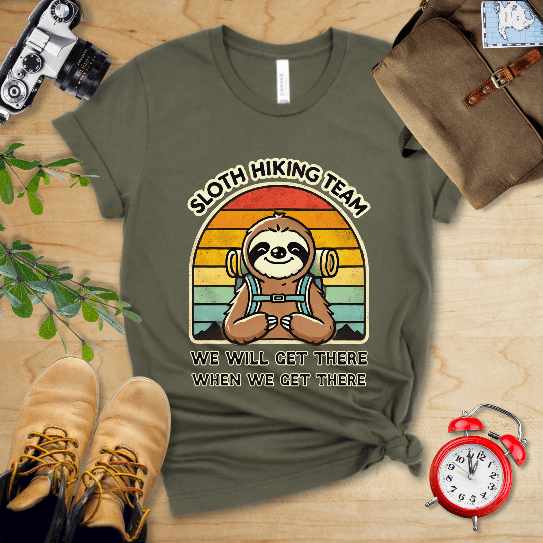 Sloth Hiking Team Shirt - Image 8